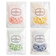 버릴스 쿠킹스토리 컬러 코팅초콜릿 4종 묶음, 400g, 1세트