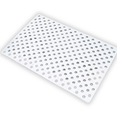 포유리빙 미끄럼방지 고무매트 36 x 69 x 0.5 cm, 화이트, 1개