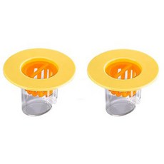 防蟲防臭水槽隔氣塞 2入, 黃色的