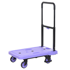 T-REX CASTER 平台折疊手推車 煞車款 中型, 1個, 紫羅蘭色