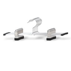 마켓플랜 원핏 논슬립 집게 바지걸이, 블랙, 10개