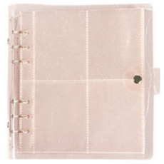 Aster 小卡活頁本 迷你日記本, 1個, 粉紅色