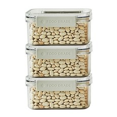 HANSSEM 冰箱整理密封容器 460ml, 3個, 1入