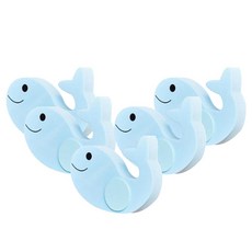 I'CLE 微笑鯨魚防關門門擋, 藍色, 5個