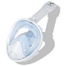 ITS LIFE 全罩式浮潛面罩 第三代套組, 淡藍色