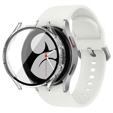 디씨네트워크 강화유리 풀커버 스마트워치 케이스 40mm, 투명, 1개