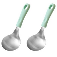 Lime Olive 矽膠迷你上菜勺, 綠色, 2個