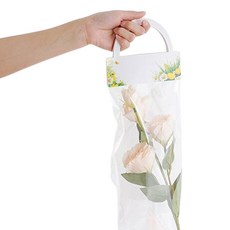 마켓감성 투명 비닐 꽃 백 롱, 프레쉬, 20개