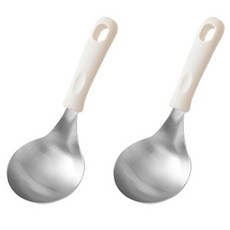 Lime Olive 矽膠迷你上菜勺, 白色, 2個