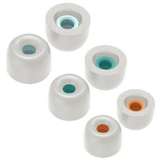 SPACE SHIELD Sony WF-1000XM4 兼容耳塞套 S + M + L 套裝, 單一商品, 鉑金銀