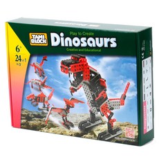 Robotami 恐龍 恐龍 Tami積木, 紅色 + 黑色 + 灰色, 1個