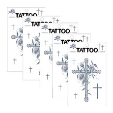Petit Petit Tattoo TS027, 十字架, 5個