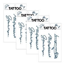 Petit 迷你紋身貼紙 TS032, 紋身TS-032, 4個