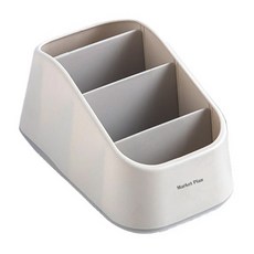 Market Plan 桌上型多功能遙控器收納盒, 1個, 灰色