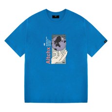 에이치엑스 남성용 통기성 오버핏 반팔 티셔츠 HX1048