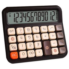 EATES Donga PMS辦公室大螢幕機械復古計算器, 巧克力拿鐵, 1個