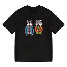 에이치엑스 남성용 통기성 오버핏 반팔 티셔츠 HX1051