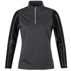 luxgolf Arnaldo Bassini 女款圓點網眼長袖高爾夫球衫 ABWTS42306
