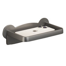 Happy Easy 浴室廁所免鑽孔衛生紙架面紙單層置物架, 1個, 灰色