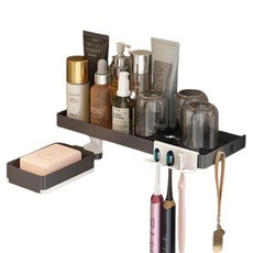 Eclisi 多用途浴室置物架, 灰色, 1個