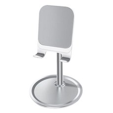 책상 스탠드 휴대폰 거치대, 실버, 1개