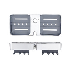 해피이지 무타공 욕실 샤워기 트레이, 업그레이드 도금 블루