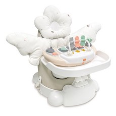 jellymom Muna增高椅 櫻花 6件組, 灰霜(椅子）、花束(枕頭）, 1組