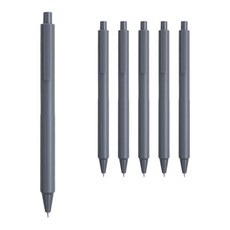 PEONIST 簡約中性墨水筆 6入組 0.5mm, 黑色, 1套