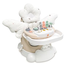 Muna增高椅 Blossom 6件組, 琥珀米(座椅), 花束(枕頭), 1套