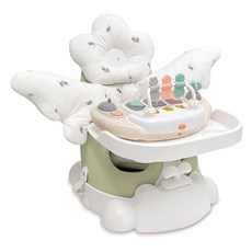 jellymom Muna增高椅 櫻花 6件組, 橄欖(椅子）、月桂(枕頭）, 1組