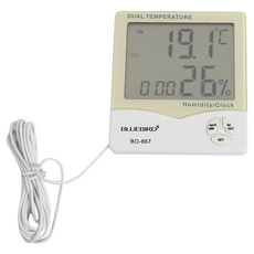 韓國 BLUEBIRD Bluetec 外置感測器一體式溫濕度計 BO-867 C4006783, 1個, 混色