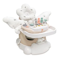 Muna增高椅 Blossom 6件組, 琥珀米(座椅), 月桂(枕頭), 1套