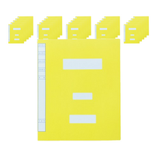 政府 A4文件夾, 黃色, 40個