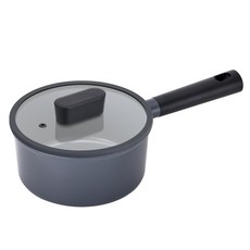 PN풍년 인덕션 마레 히트팟 편수 냄비 + 뚜껑 세트, 18cm, 블랙 + 그레이, 1세트