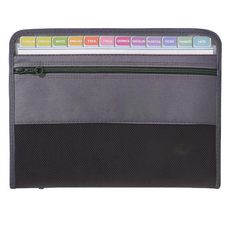 아스터 13칸 파일 서류 바인더 정리 보관함, 블랙, 1개