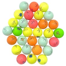 Saintnine 角色混合高爾夫球 二手球 特A+ 42.67mm, 1個, 混合色(隨機出貨)