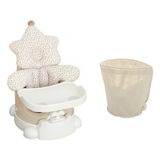 jellymom Muna增高椅 Stella 6件組, 1組, 琥珀米色(椅子）、米色(Stella）