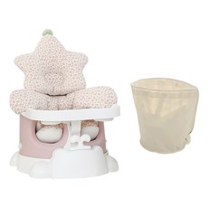 jellymom Muna增高椅 Stella 6件組, 1組, 桃紅色 (椅子), 粉紅色 (Stella)