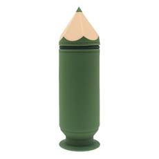 Khohimo 鉛筆造型矽膠筆袋, 1個, 綠色