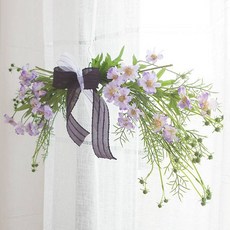 flowertree 居家裝飾人造花自然波斯菊掛飾, 紫色