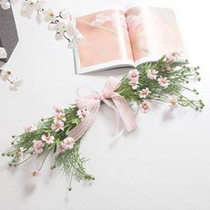 flowertree 居家裝飾人造花自然波斯菊掛飾, 粉紅色