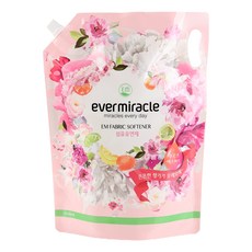 ever miracle EM 衣物柔軟精水果專家補充裝, 2500毫升, 1個