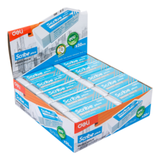 deLi 得力 Scribe Plus 橡皮擦 大 EH00410 30p, 白色, 1個