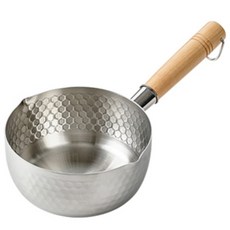 CLADIN 感應爐適用錘紋三層單柄湯鍋, 18cm, 1個, 混色