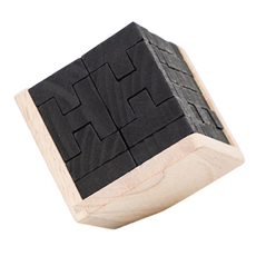 Futuro Lab木製立體圖形拼圖TH, 54件, 混合顏色