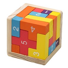 Futuro Lab 木製立體圖形拼圖 20T, 20件, 混合色