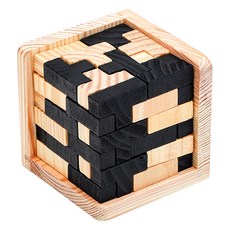 FuturoLab 木製立體圖形拼圖 54T, 54件, 混合色, 1個