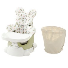 jellymom Muna Booster Chair Buddy 6種包包組, 1組, 橄欖(椅子）、蔓越莓(枕頭）