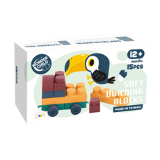 Wonder Child 軟積木小車車體驗包 15片 台灣製造 12個月以上適用, 莫蘭迪色, 1盒