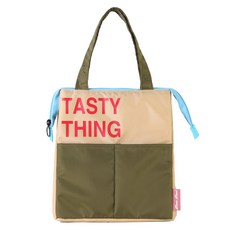 BLANC BLACK 手提袋顏色組合午餐保溫保冷上班族午餐盒冷藏袋, 米色